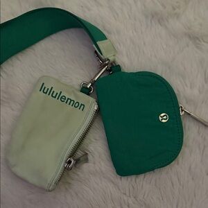 lululemon athletica Two-Tone Crossbody Bag in Green and Cream